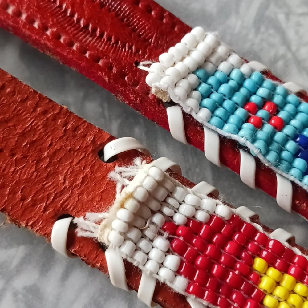 4 Child size beaded western belts~ Montana!
